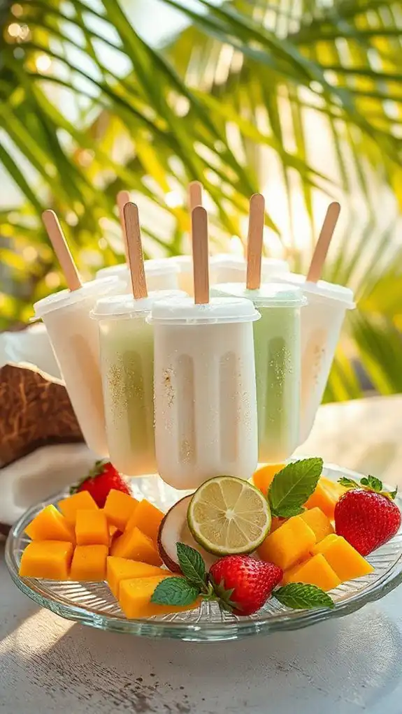 hydrating coconut water popsicles hydrating coconut water popsicles