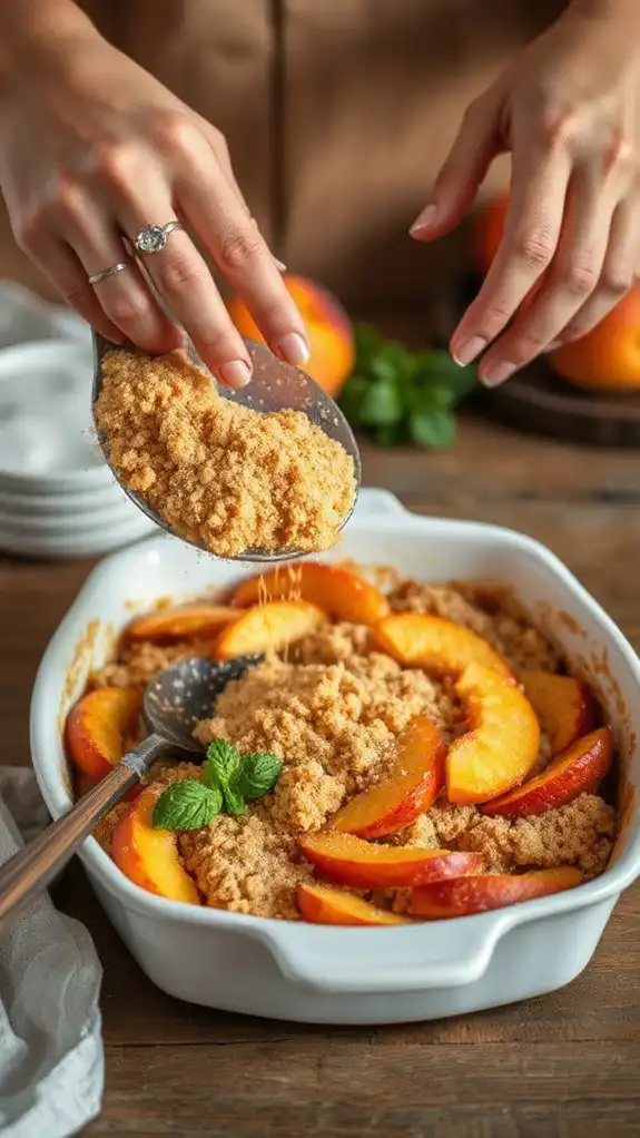 inclusive golden crumb topping