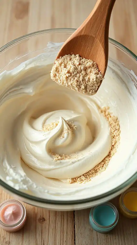incorporate almond flour gently