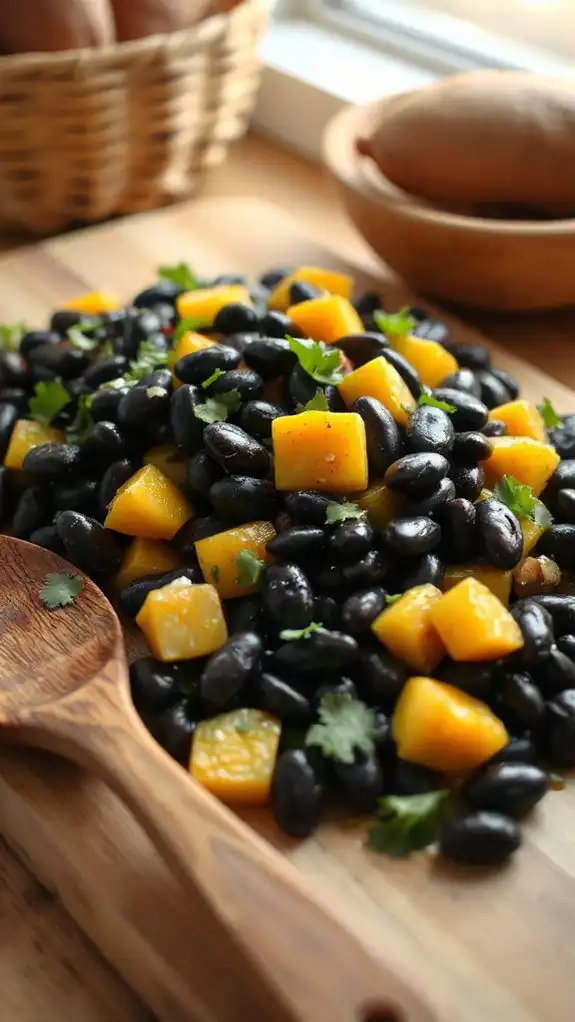 incorporate black beans mixture incorporate black beans mixture