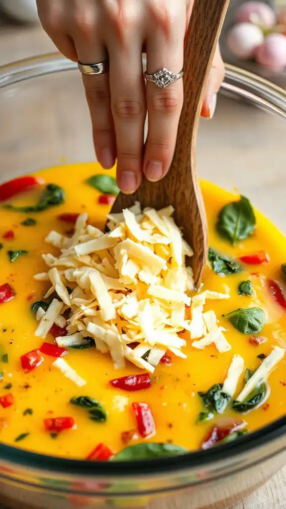 incorporate cheese into mixture incorporate cheese into mixture