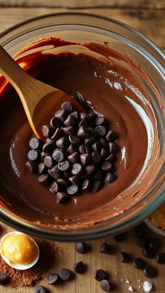 incorporate chocolate chips carefully incorporate chocolate chips carefully