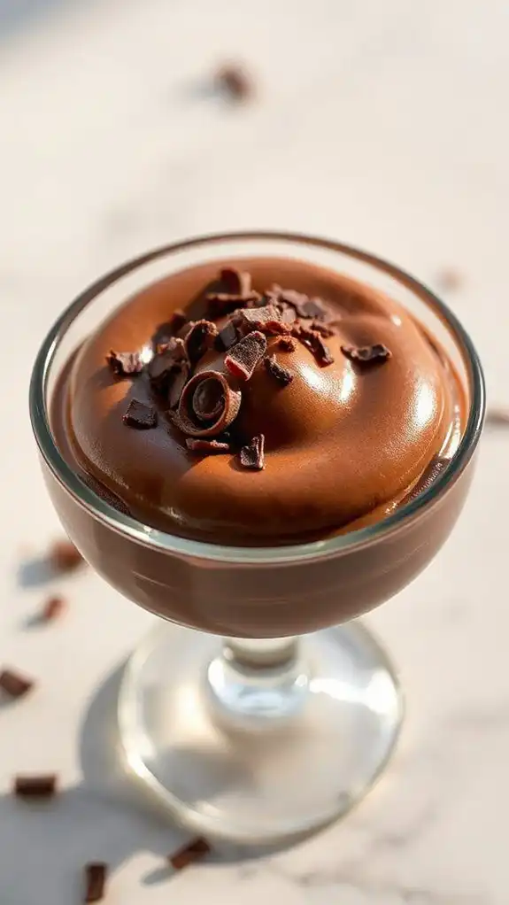 incorporate chocolate shavings artistically