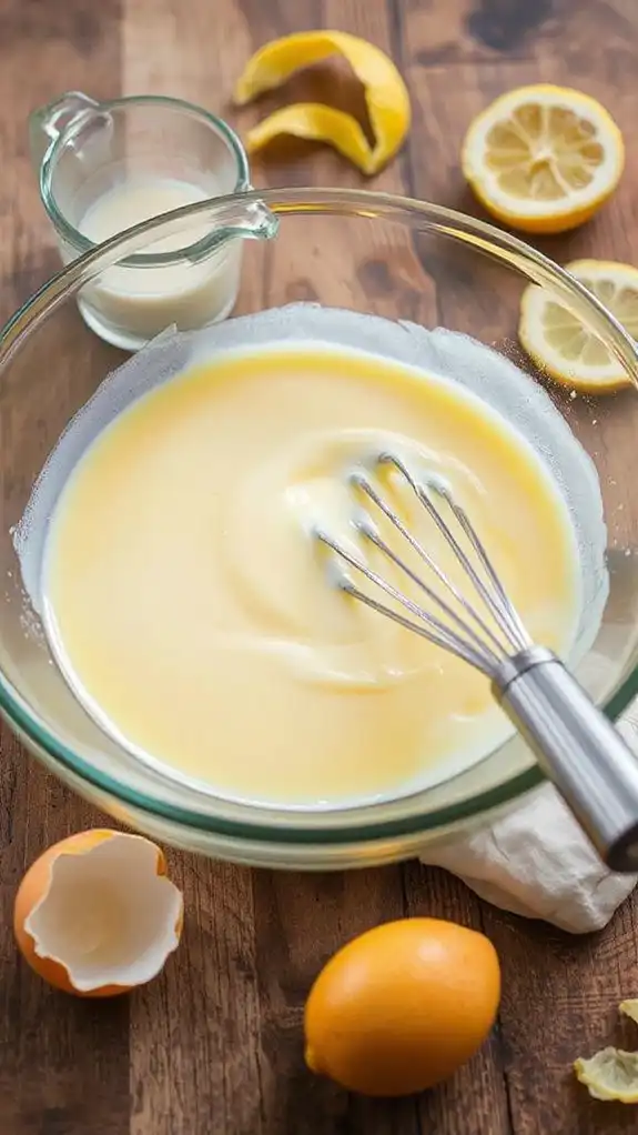 incorporate eggs and milk