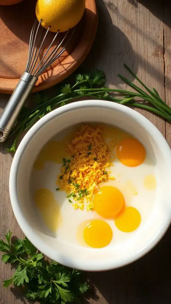 incorporate eggs and zest incorporate eggs and zest