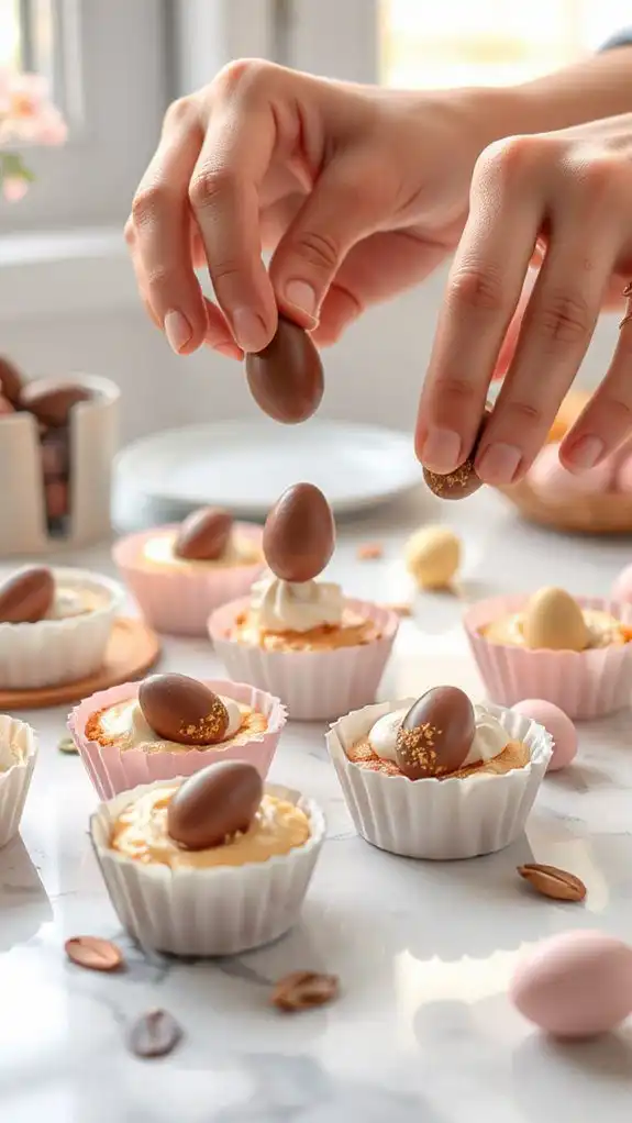 incorporate festive chocolate eggs