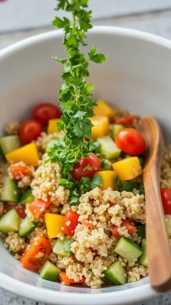 incorporate finely chopped herbs