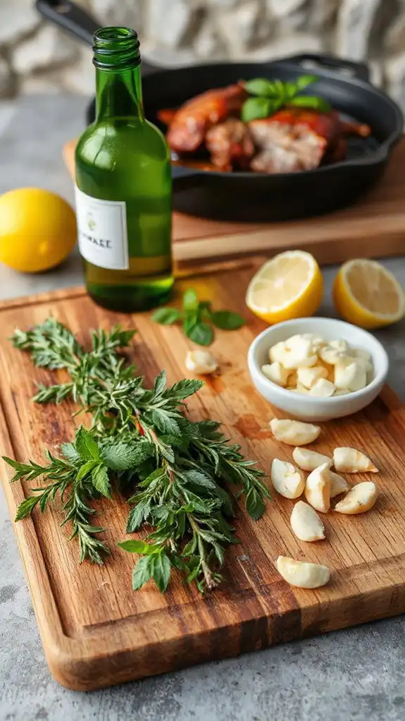 incorporate garlic and herbs