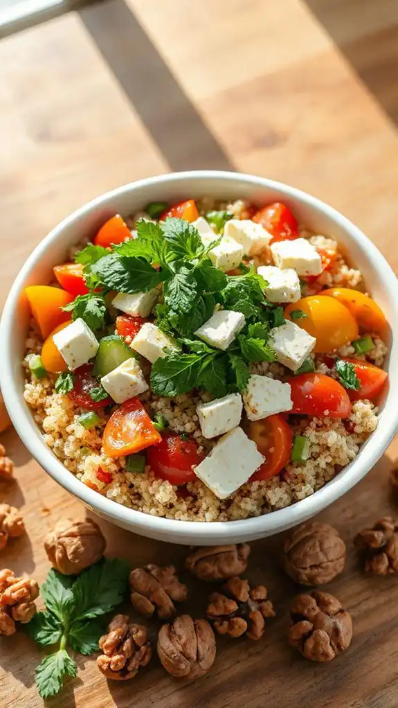incorporate herbs and feta