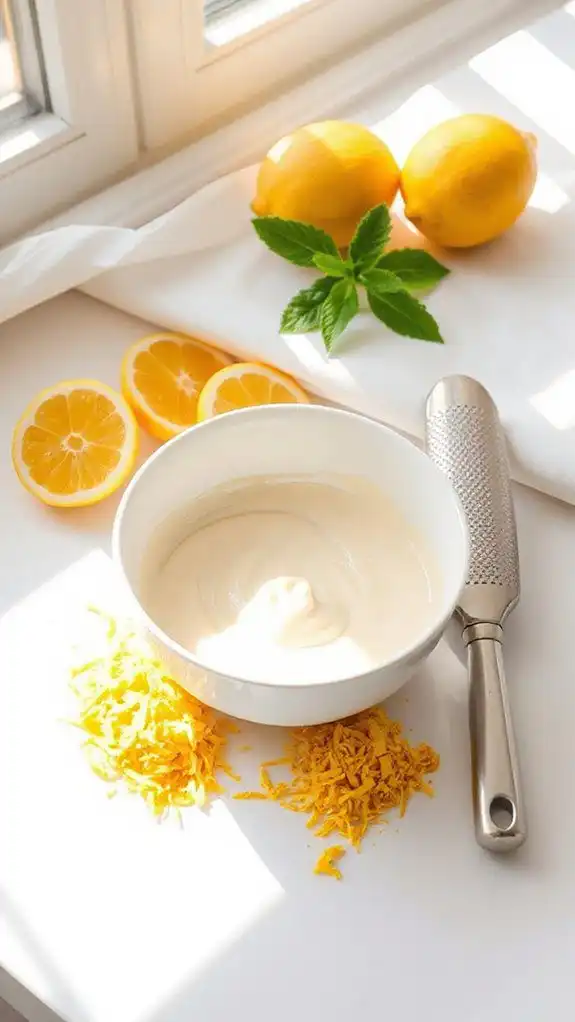 incorporate lemon zest evenly