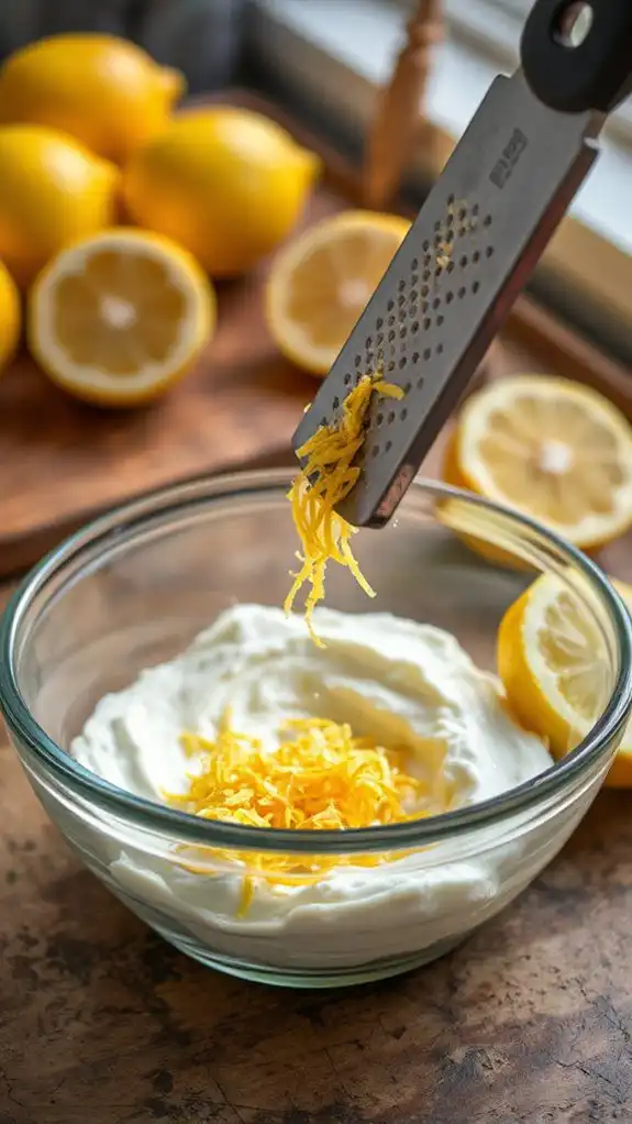 incorporate lemon zest mixture