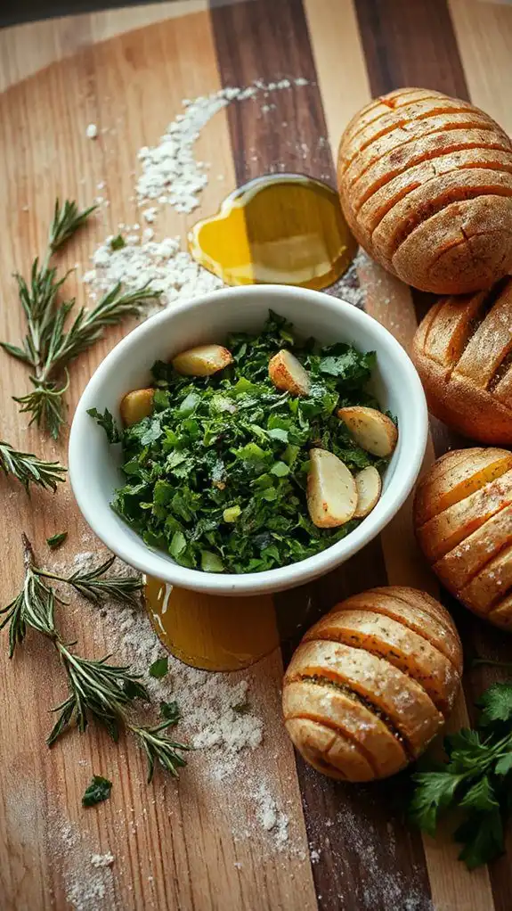 incorporate minced garlic blend