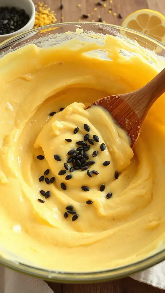 incorporate poppy seeds gently incorporate poppy seeds gently