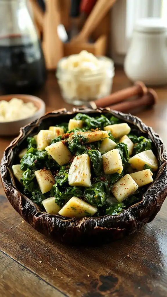 incorporate spinach into dish