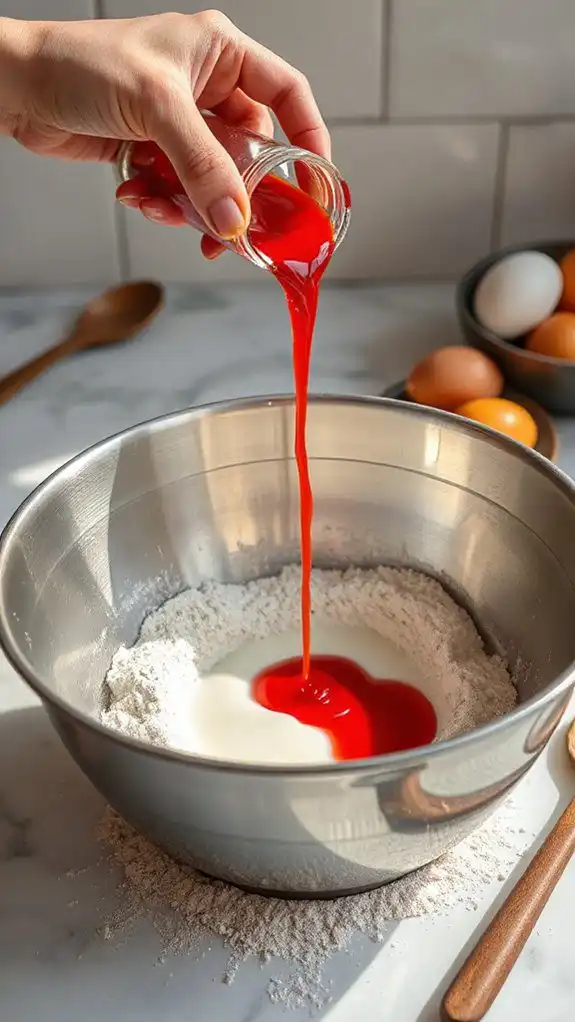 incorporate wet components carefully