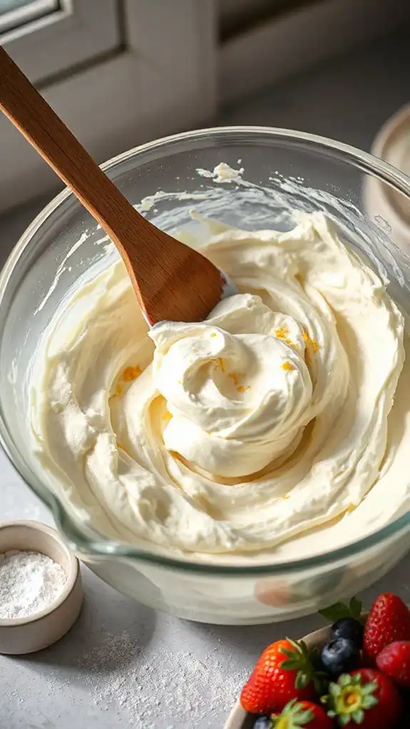 incorporate whipped cream gently