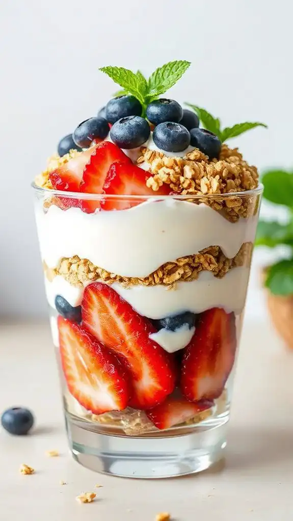 independence day themed parfaits