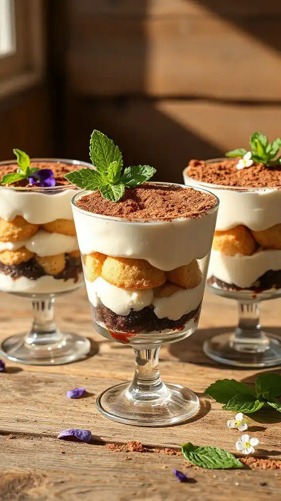 individual mascarpone tiramisu dessert