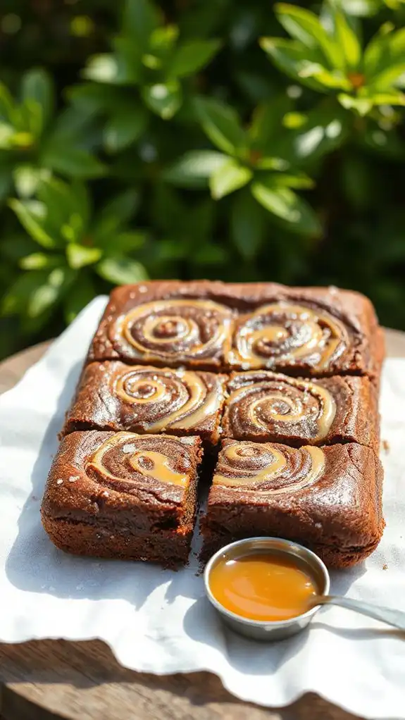 indulgent caramel brownies recipe