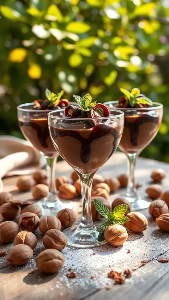 indulgent chocolate hazelnut dessert