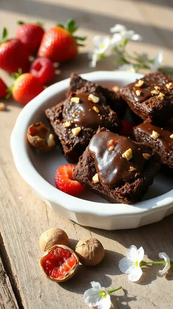 indulgent hazelnut brownie bites