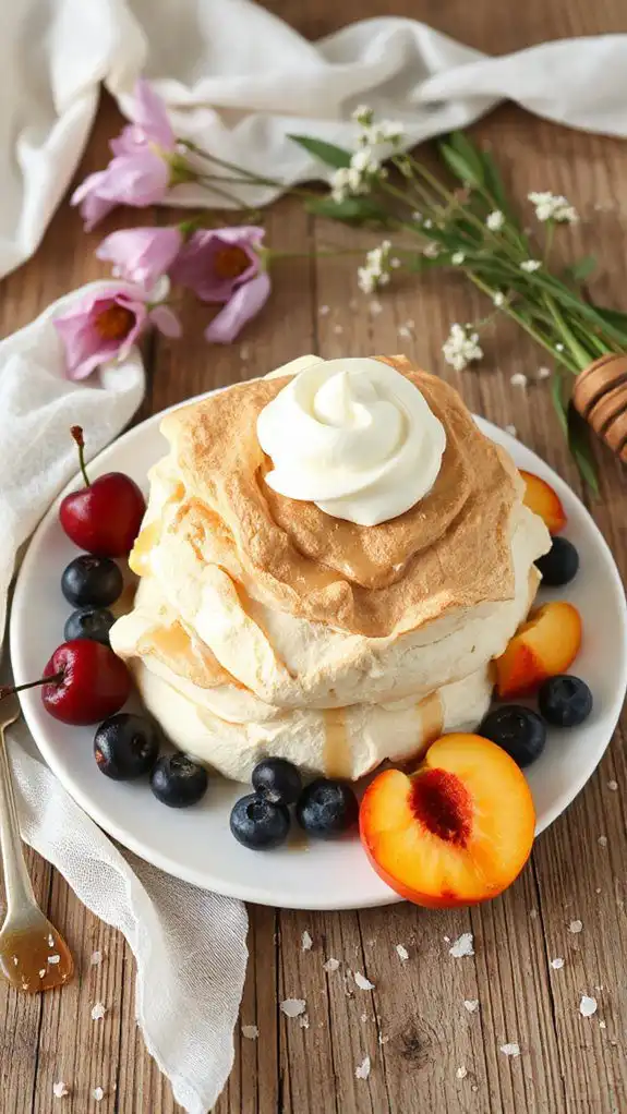 innovative umami pavlova dessert