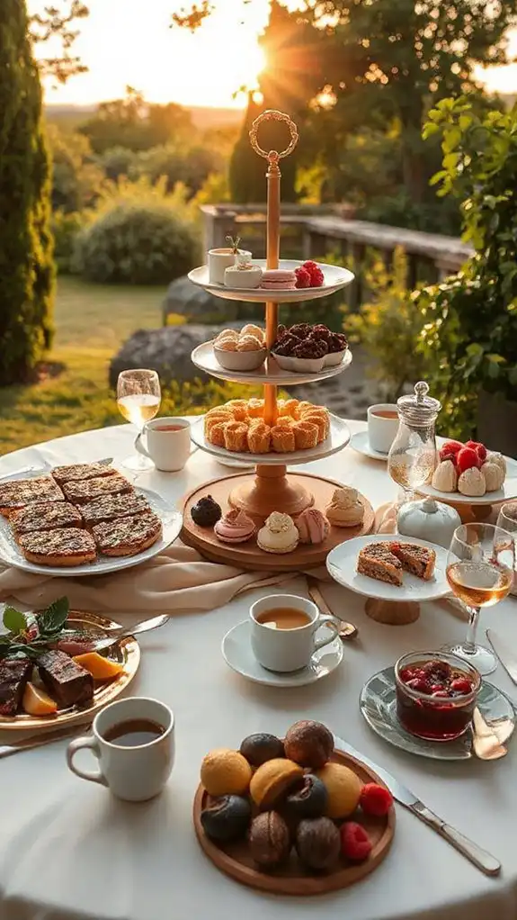 innovative wedding dessert pairings