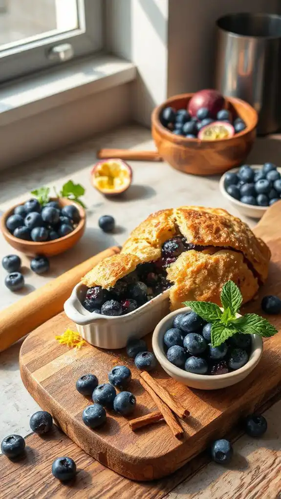 inventive blueberry cobbler variations