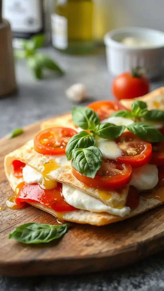 italian inspired fresh quesadillas