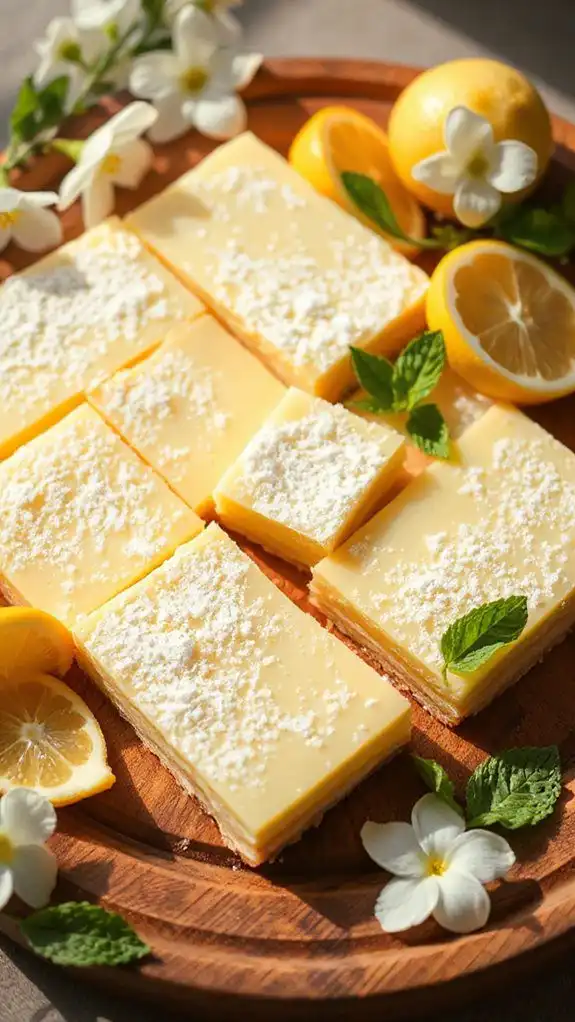jasmine tea lemon bars