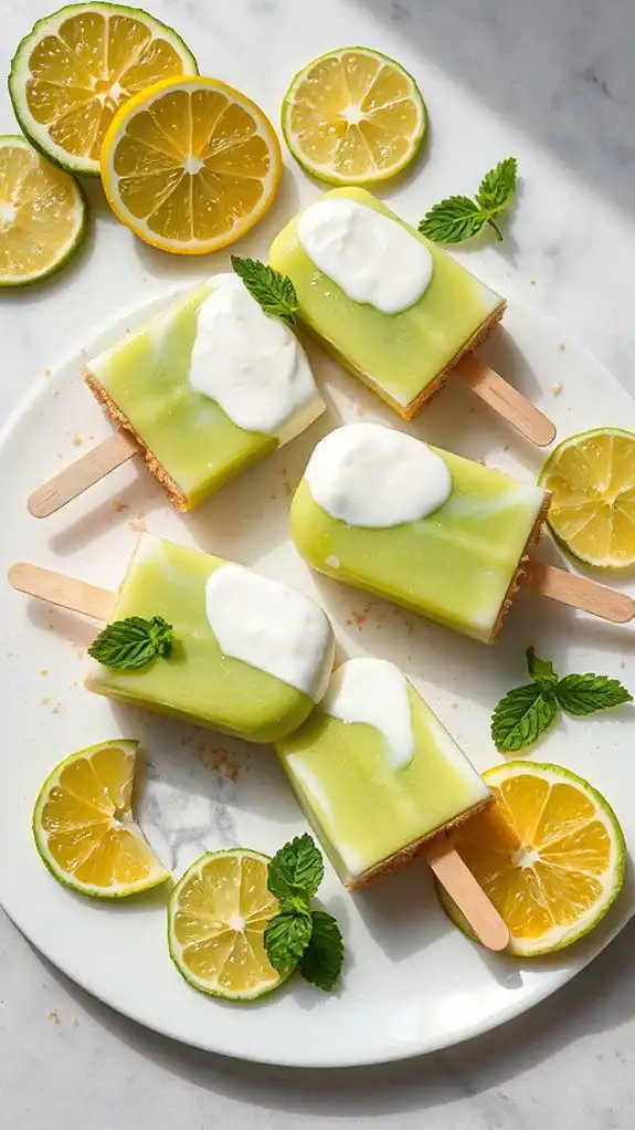 key lime pie pops