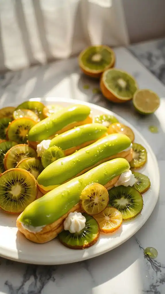 kiwi lime eclairs delightful recipe