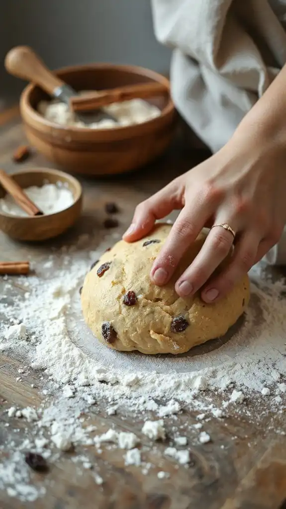 knead dough until smooth