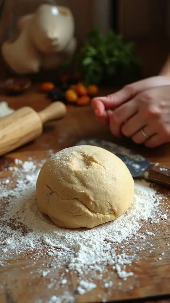 knead dough until smooth