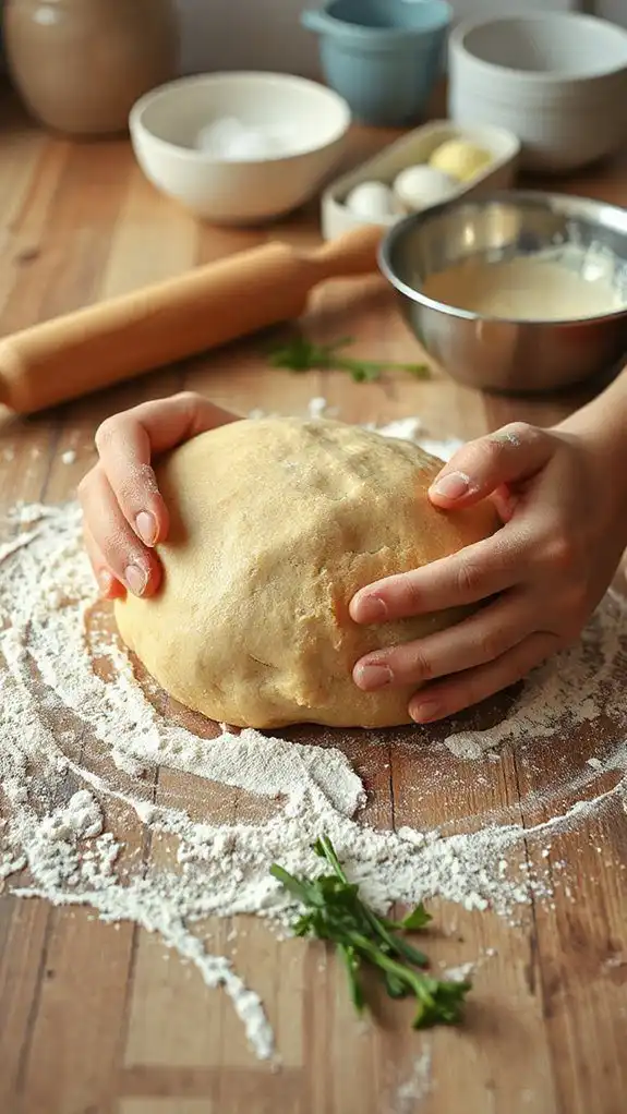 knead dough until smooth