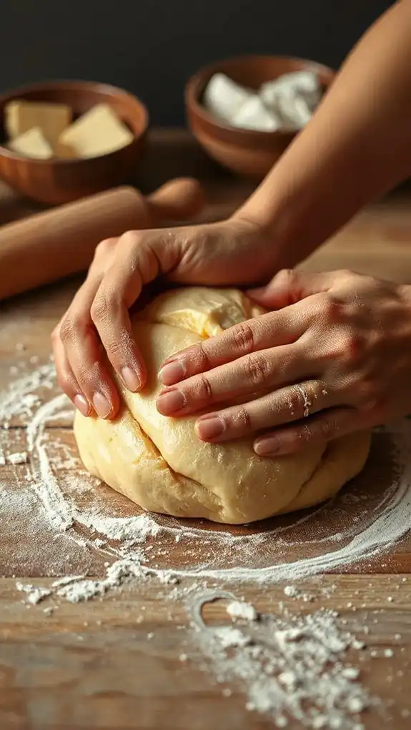 knead dough until smooth