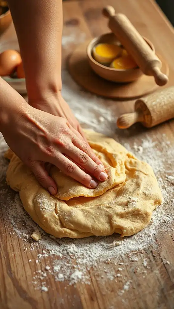 knead dough until smooth