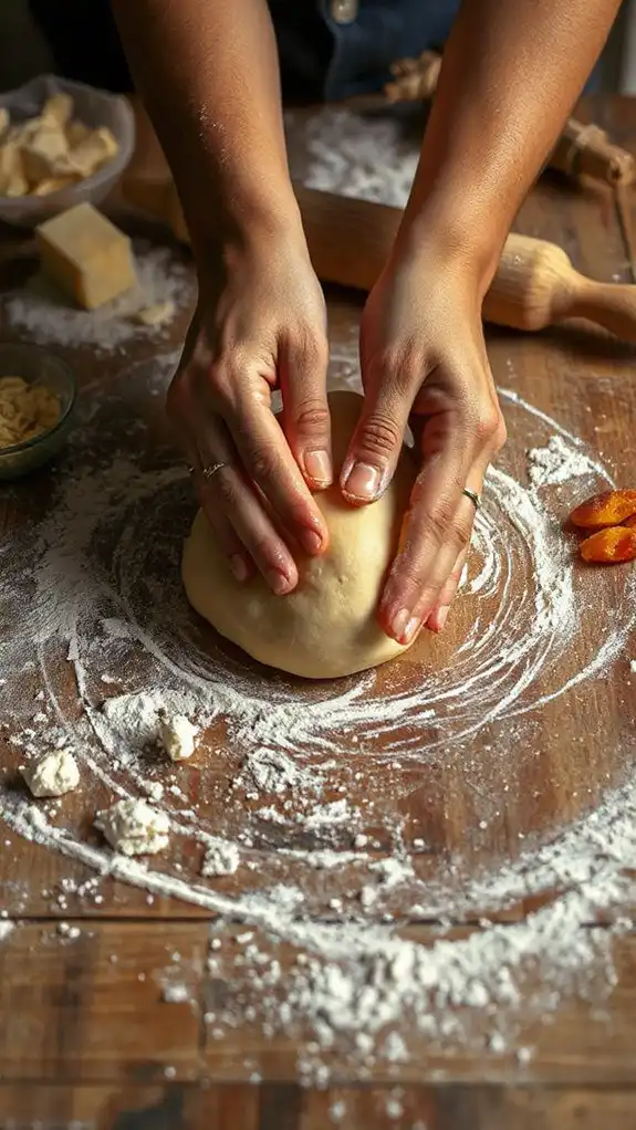 knead for gluten elasticity