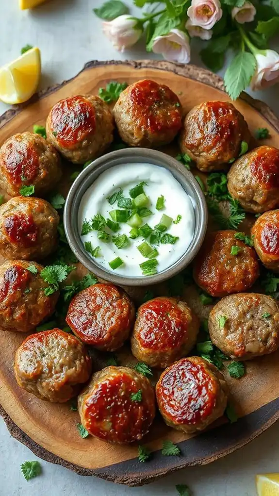 lamb meatballs with yogurt
