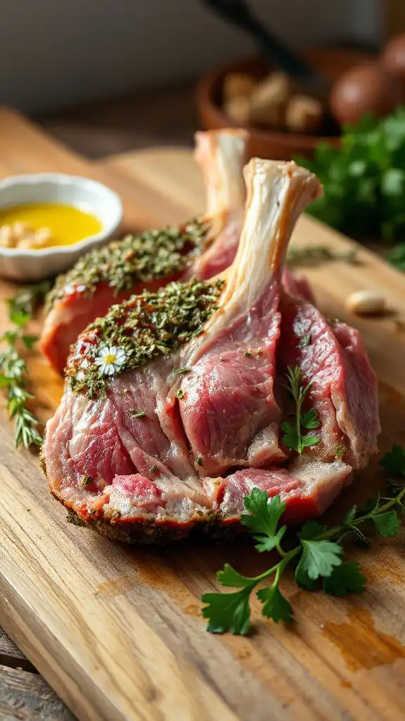 lamb rack preparation steps