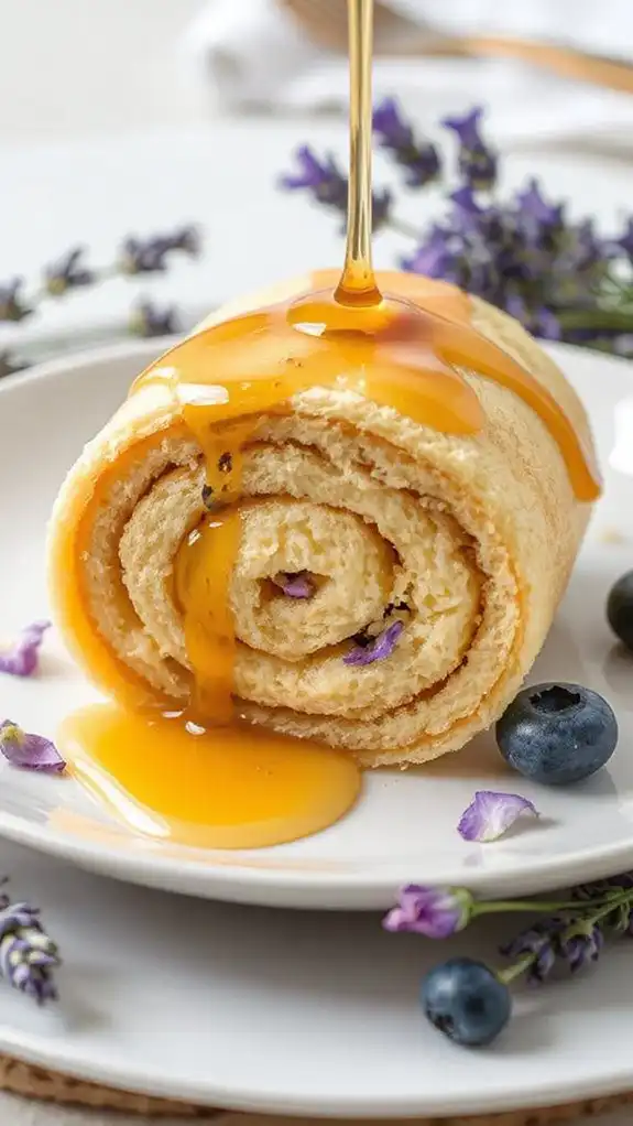 lavender honey dessert roll