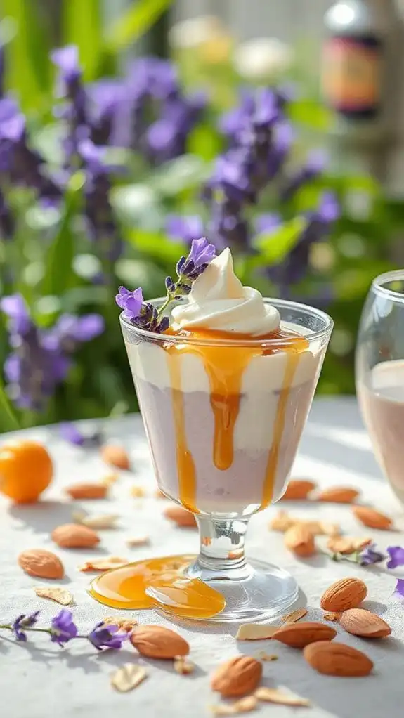 lavender honey yoghurt dessert