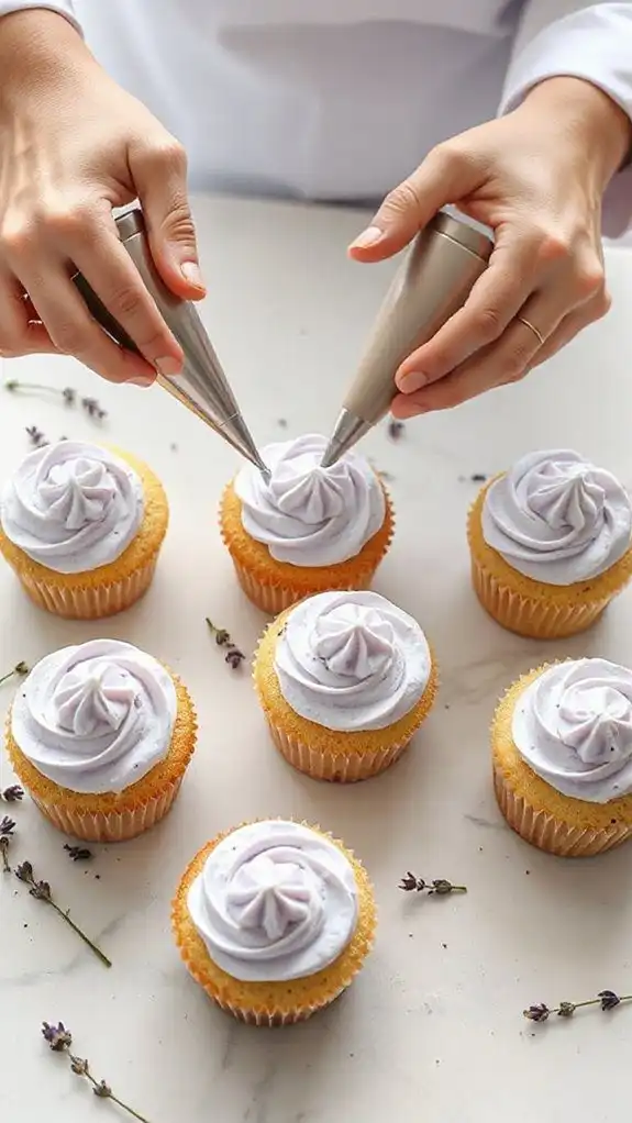 lavender infused buttercream frosting
