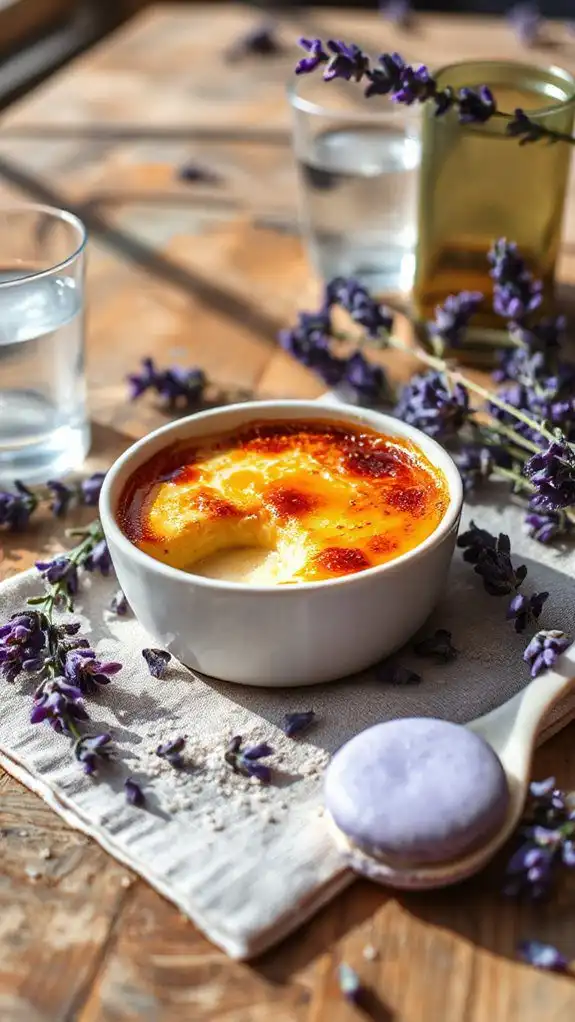 lavender infused elegant dessert