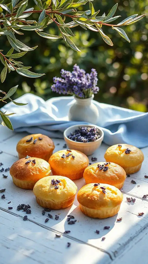 lavender infused mini cakes lavender infused mini cakes