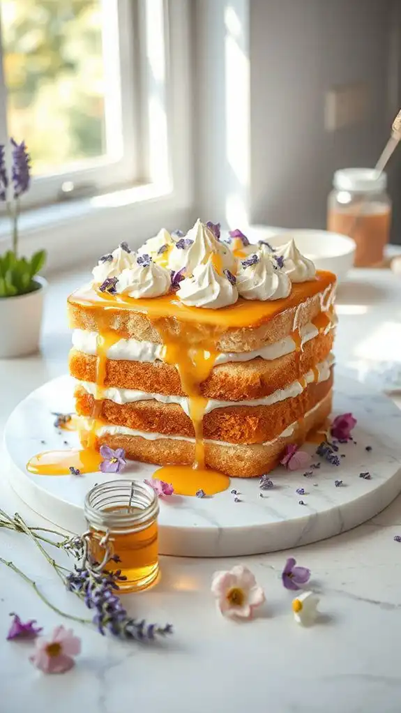 lavender infused summer cake