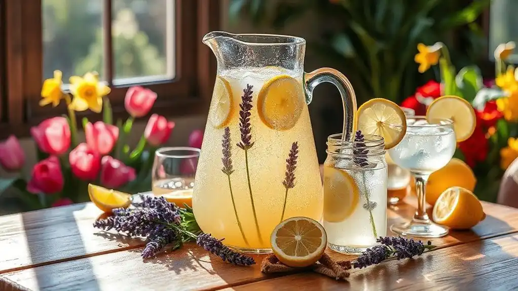 lavender lemonade easter drink