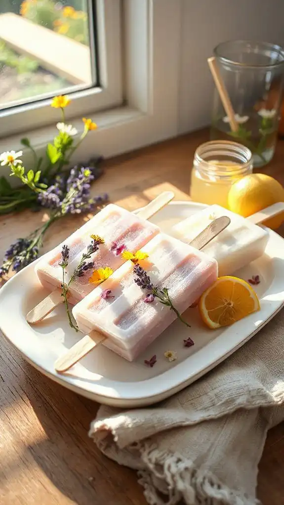 lavender lemonade summer popsicles