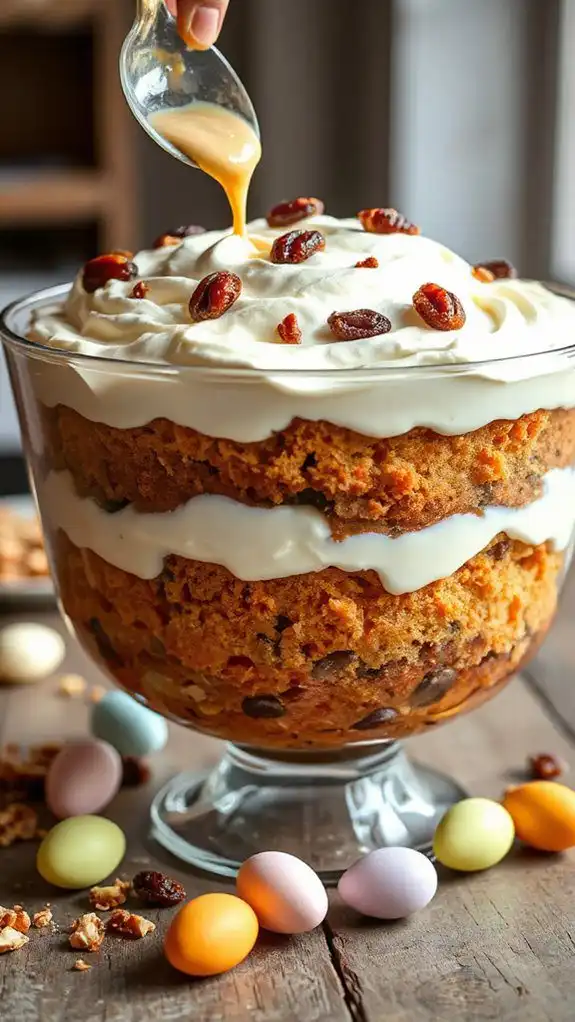 layer carrot cake evenly