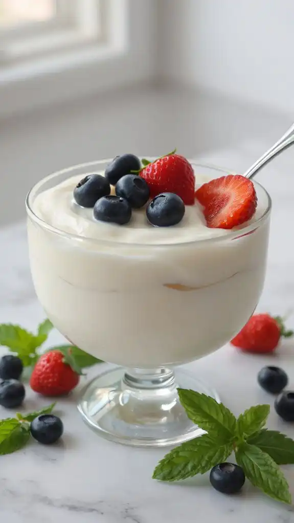 layer creamy thick yogurt